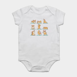 Corgi Yoga Baby Bodysuit